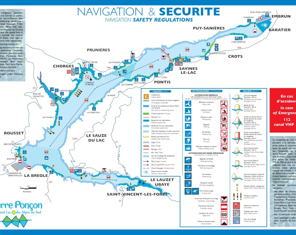 carte de navigation verso