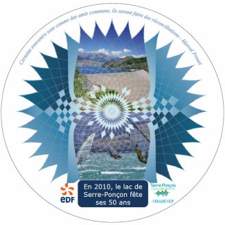 Médaillon 50 ans du lac de Serre-Ponçon
