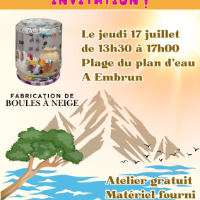 Animation plage - Boule à neige