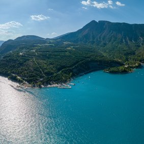 plage de rousset vue panoramique